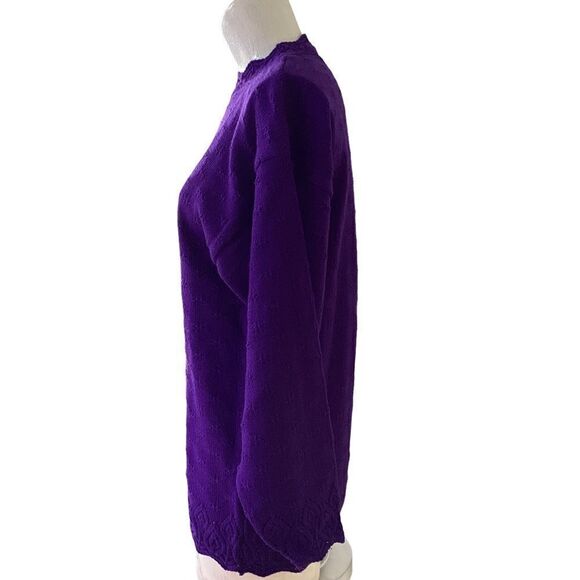 Vintage Jessie purple sweater pullover large. 0584 - Picture 3 of 7